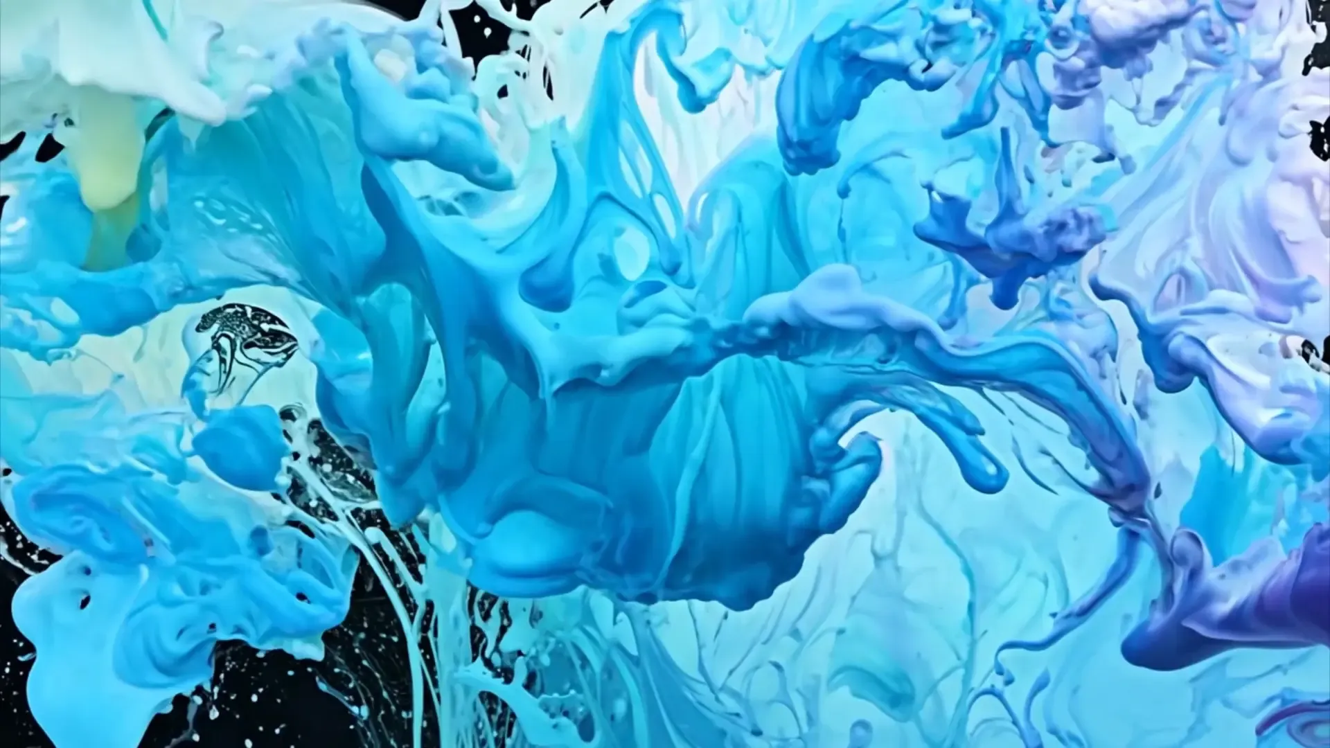 Blue Liquid Flow Dynamic Transition Video